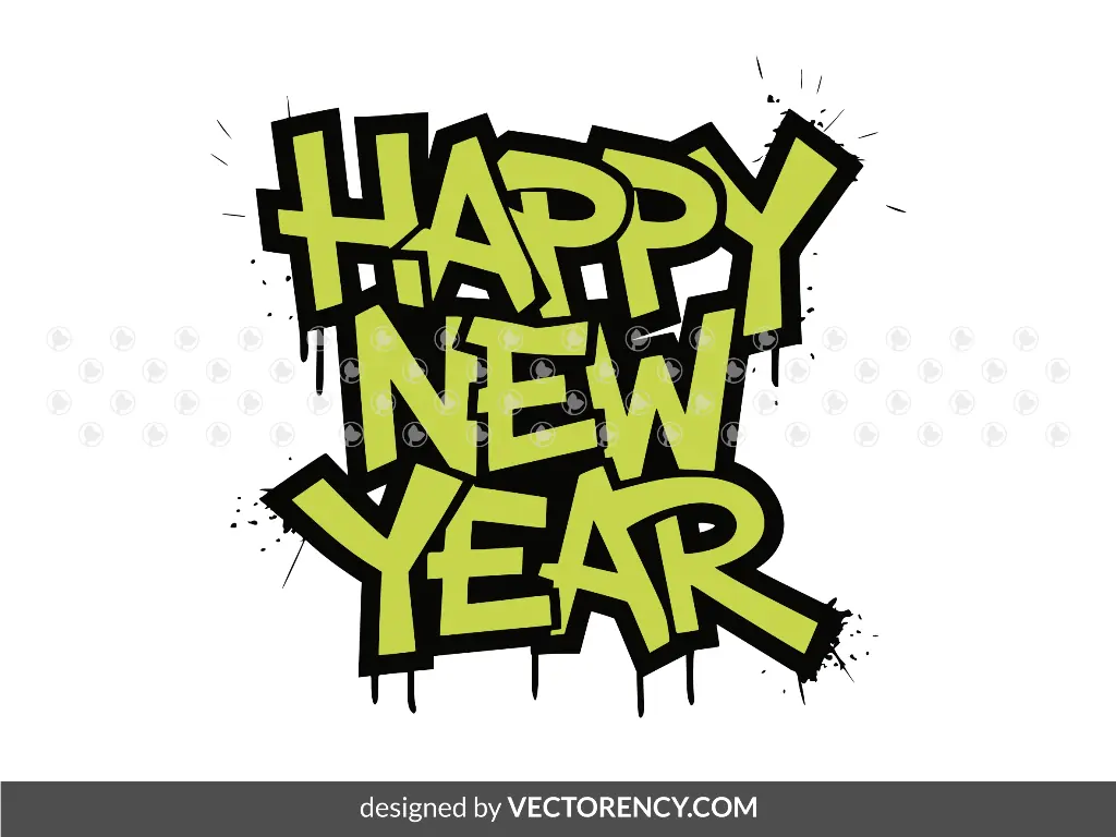 Happy New Year Image SVG PNG EPS Download