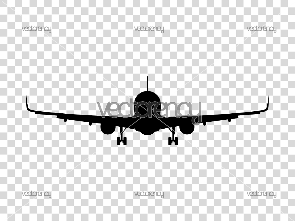 Airplane Silhouette Vector SVG