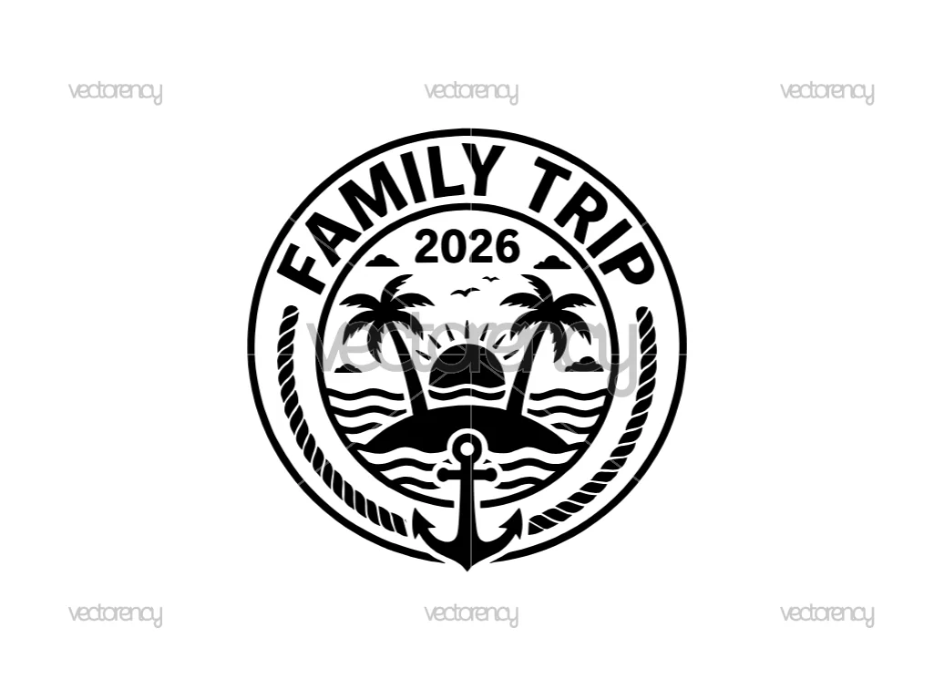 Family Trip 2026 SVG