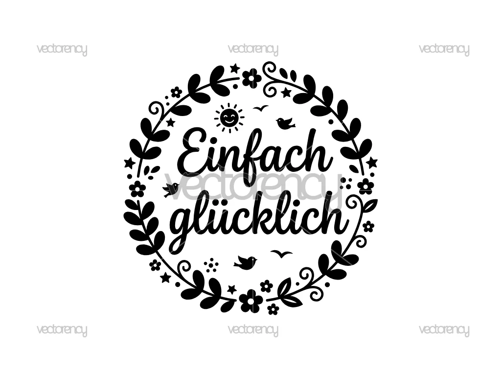 Einfach Glücklich SVG Vector Image Clipart PNG