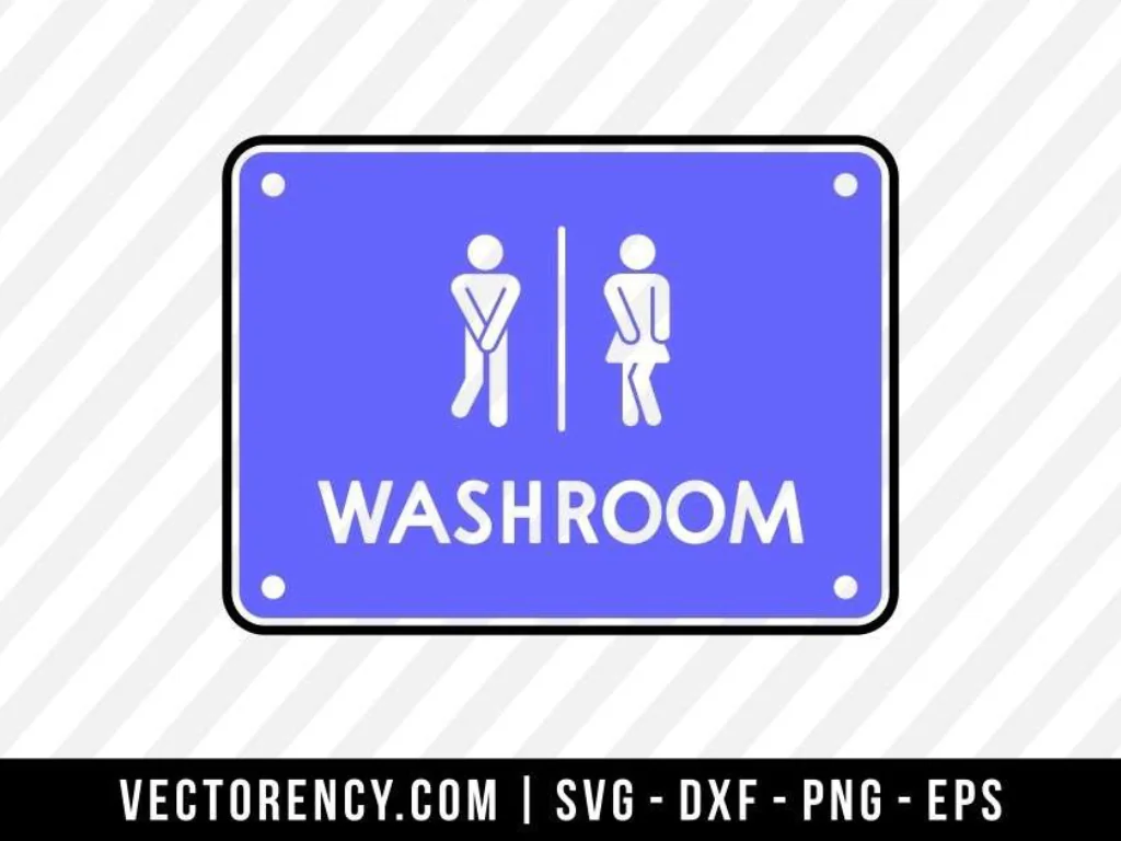 Washroom SVG File