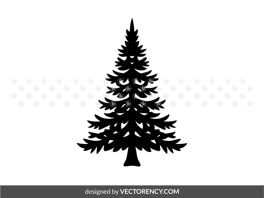 Pine Tree SVG Cut File, Cricut Element Image