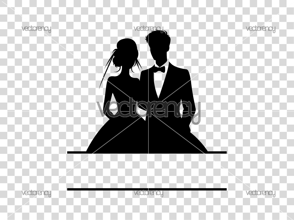 Wedding Cake Topper SVG Template Monogram Cricut