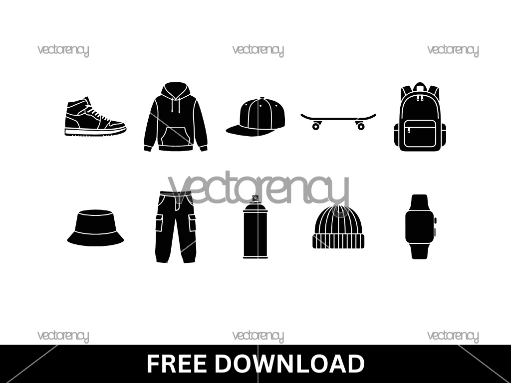 Streetwear Element Vector Free Download