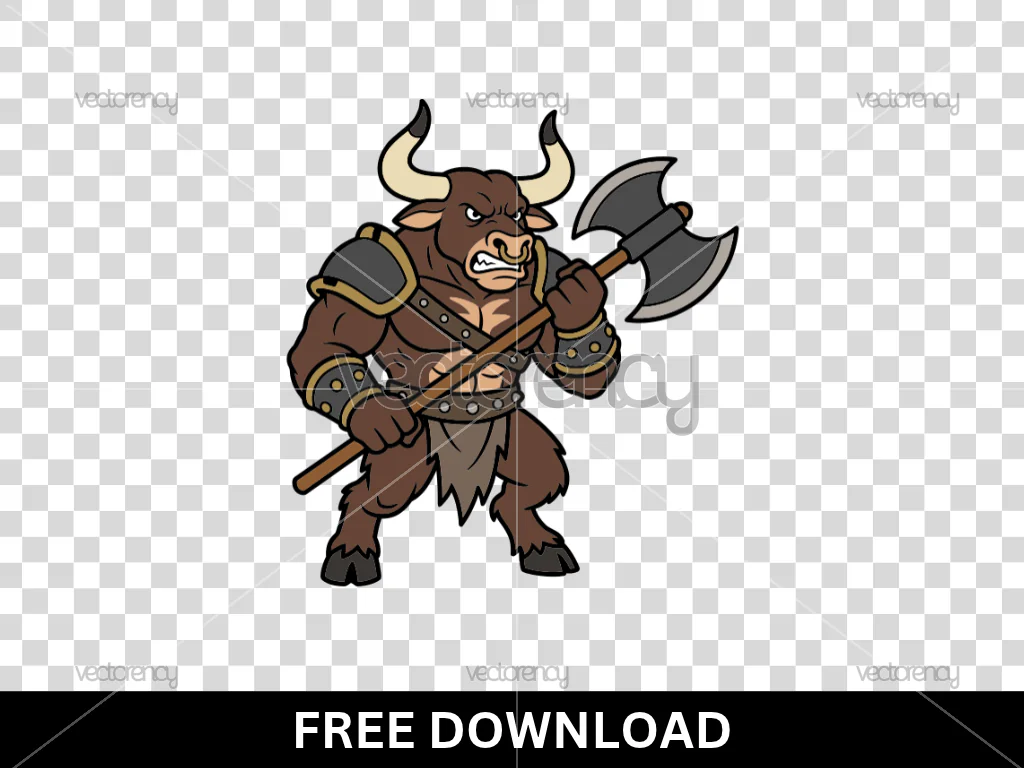 Minotaur Axe Clipart SVG Free