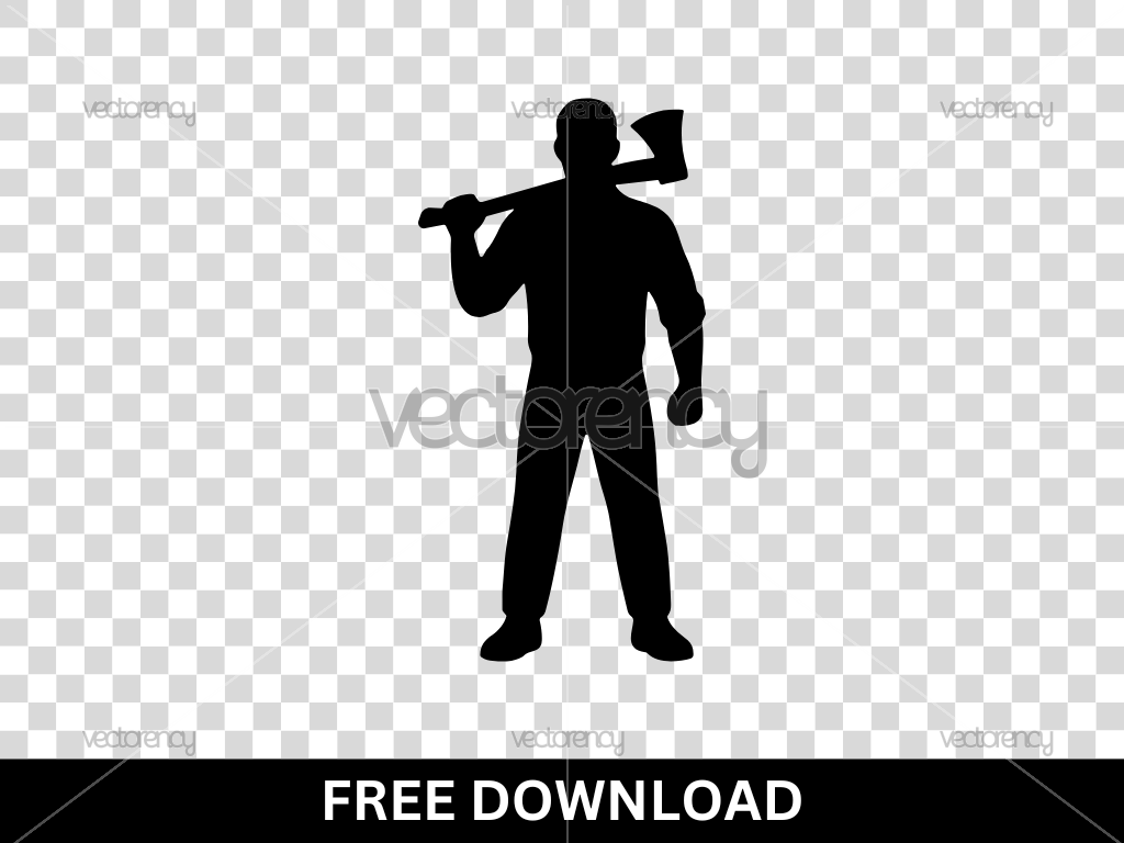 Lumberman Silhouette SVG Free