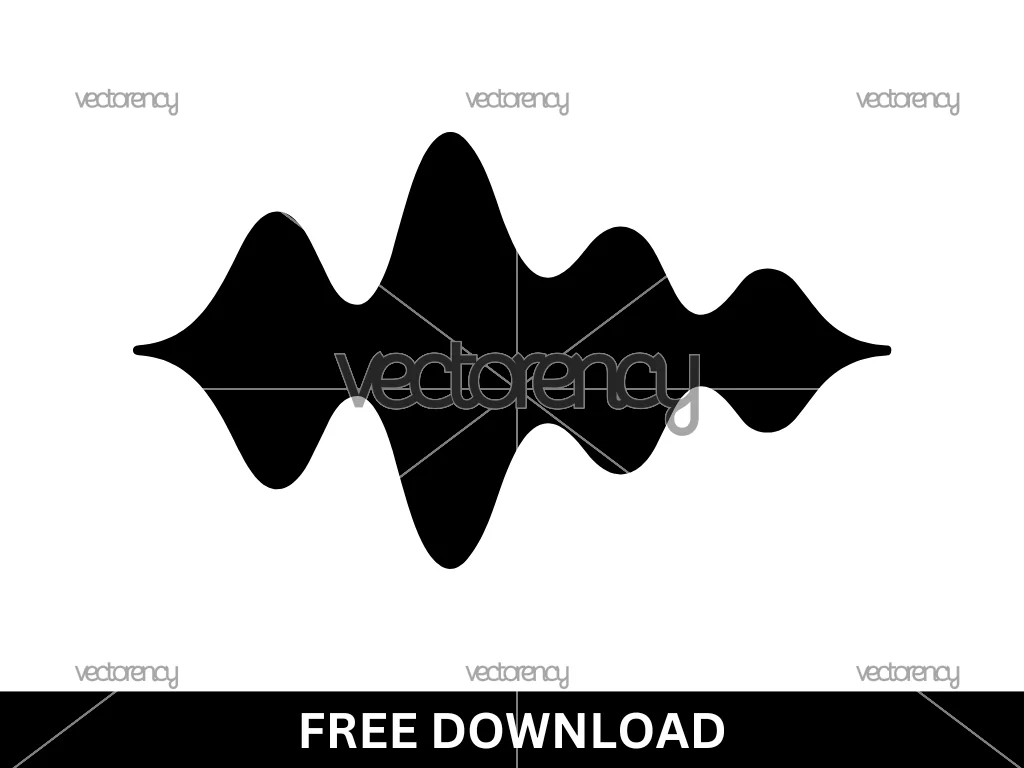 Abstract Music Wave SVG Free