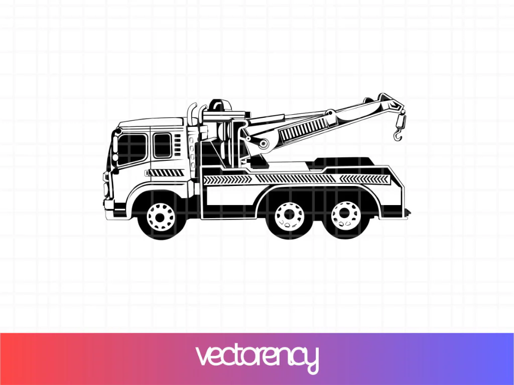 Tow Truck Clipart Car Towing SVG Cut File