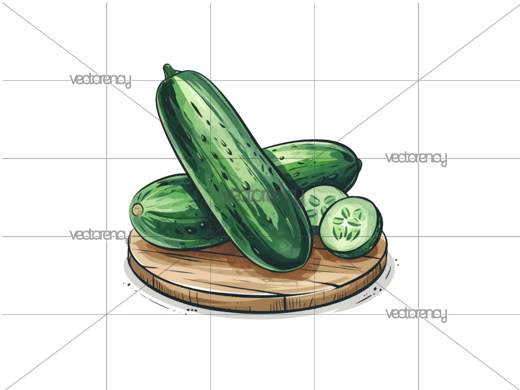 Green Cucumbers PNG