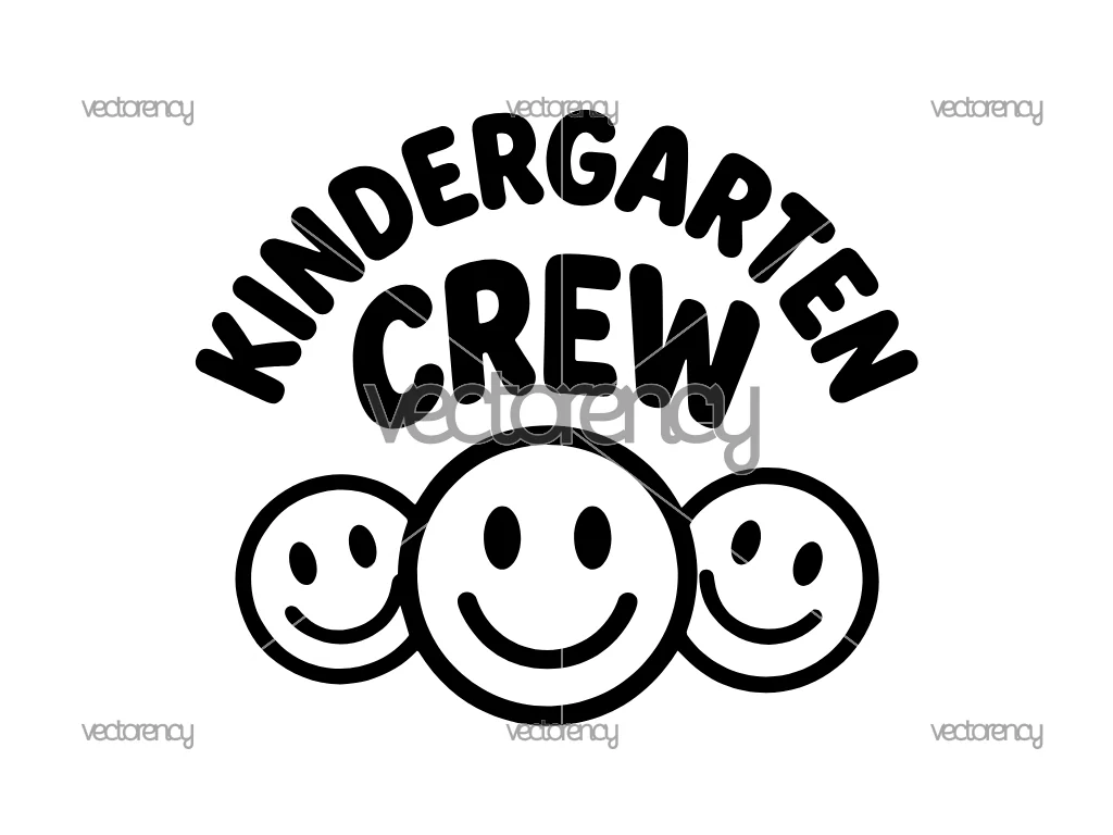 Kindergarten Crew SVG PNG DXF