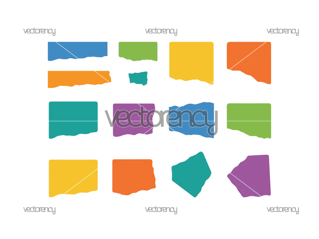 Ripped Paper Silhouette SVG Vector