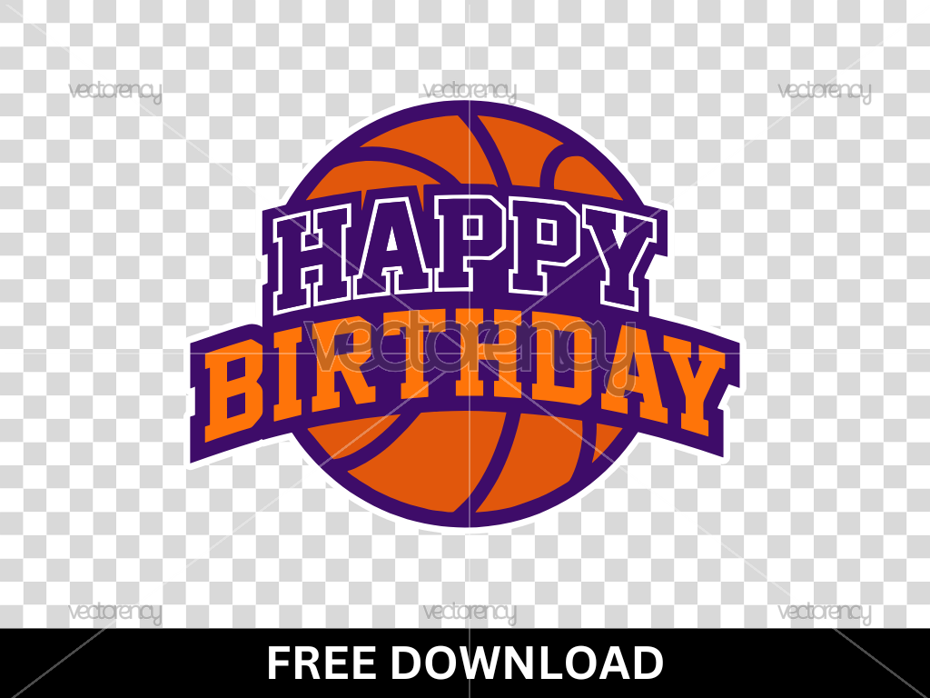 Free Happy Birthday Basketball Clipart