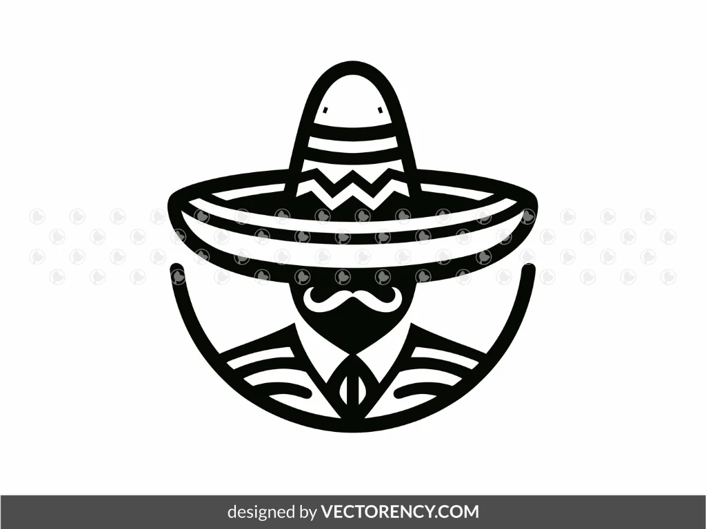 Premium Design of Mexican Hat SVG