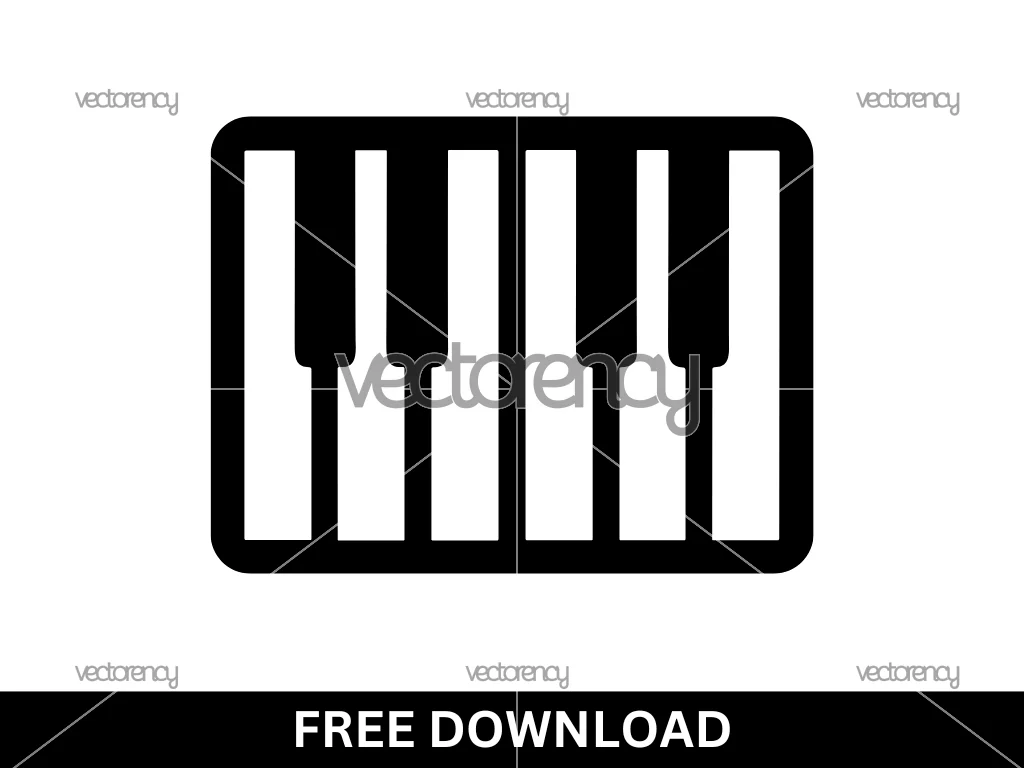 Simple Piano SVG Free