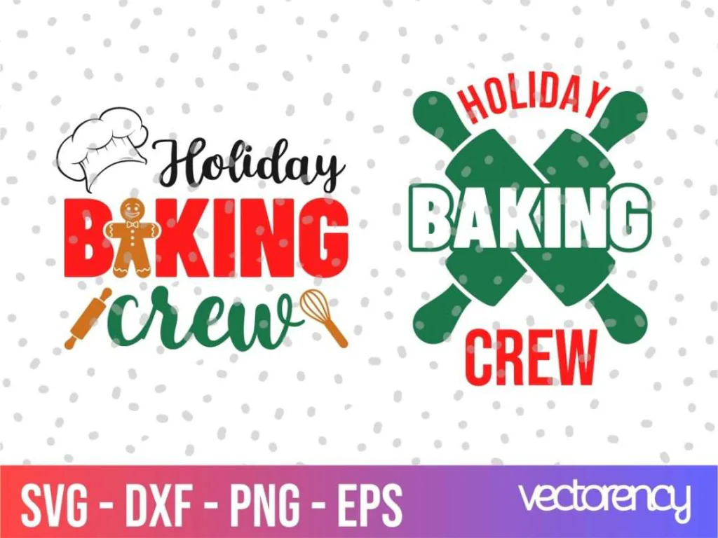 Holiday Baking Crew SVG