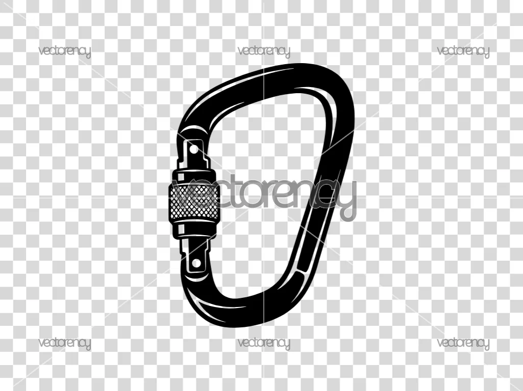 Carabiner Clip SVG DXF PNG EPS