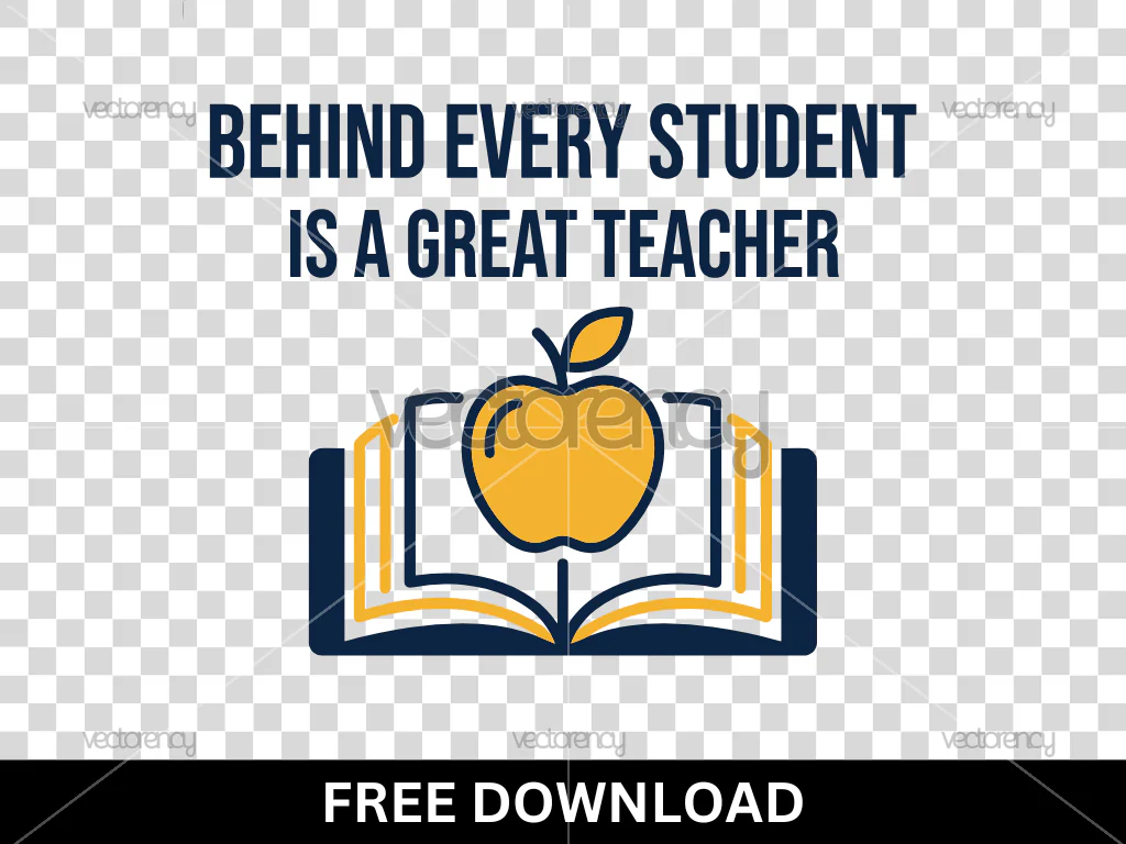 Behind Every Successful Student Is a Great Teacher Free Image PNG and SVG