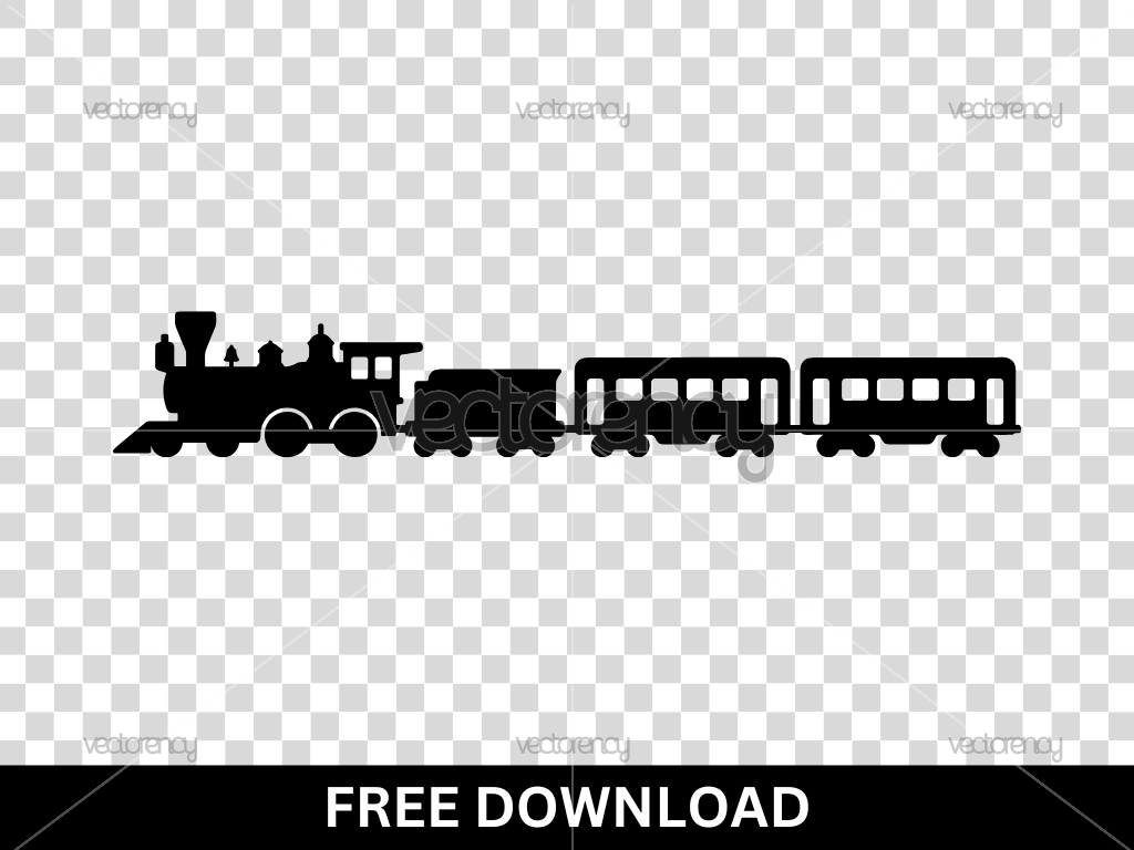 Train Silhouette SVG Free