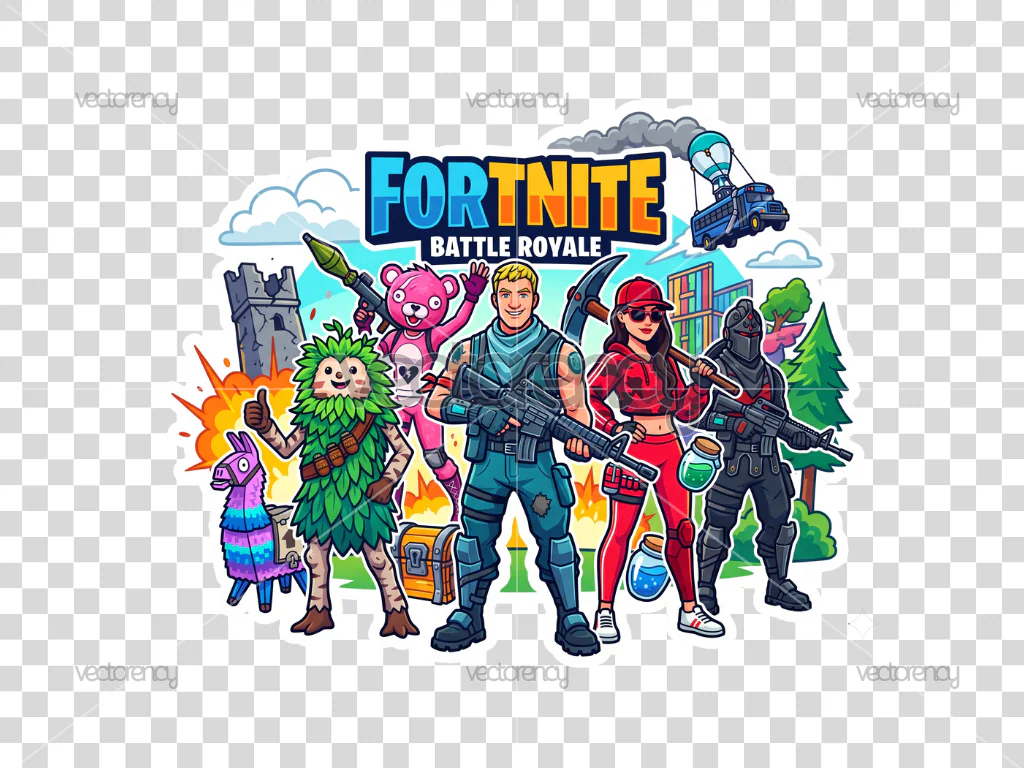 Fortnite PNG HD Sticker or Make Cake Topper