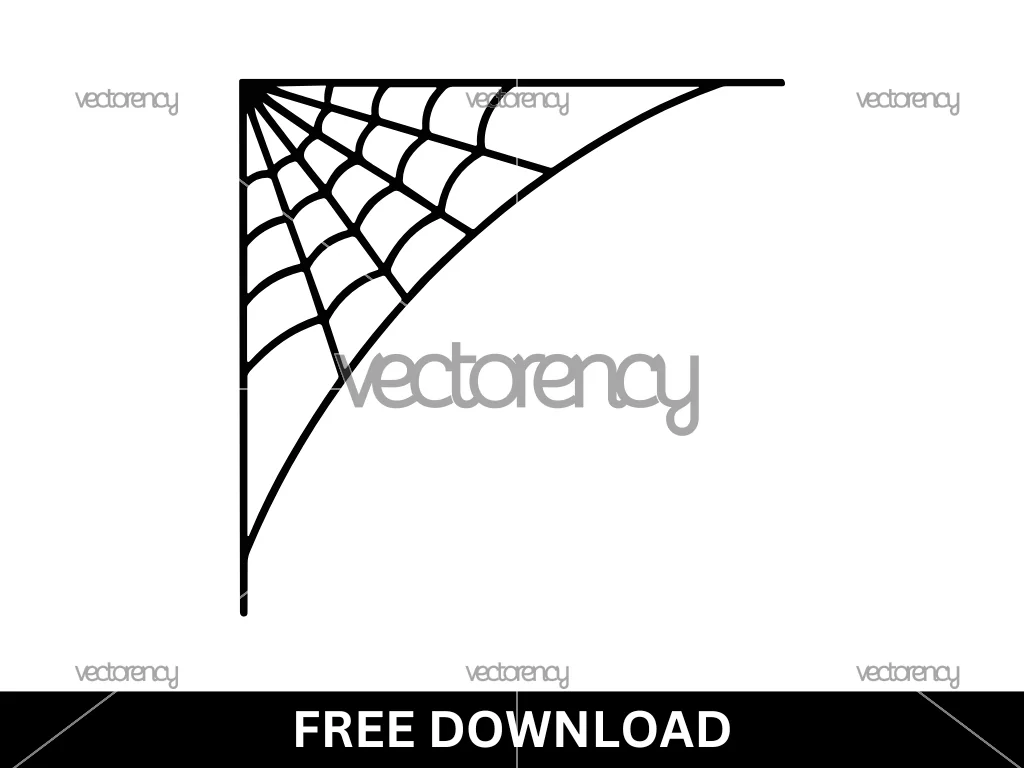 Free SVG Corner Spider Web