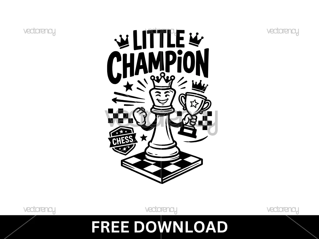 Little Champion Chees SVG PNG Free Download