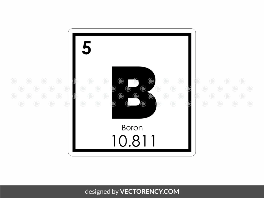 Boron Symbol SVG Clipart