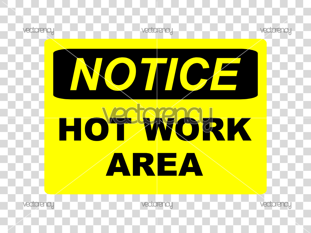 Hot Work Area Sign Image PNG SVG DXF EPS