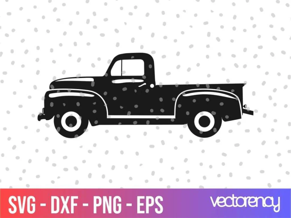 Vintage Farm Truck SVG