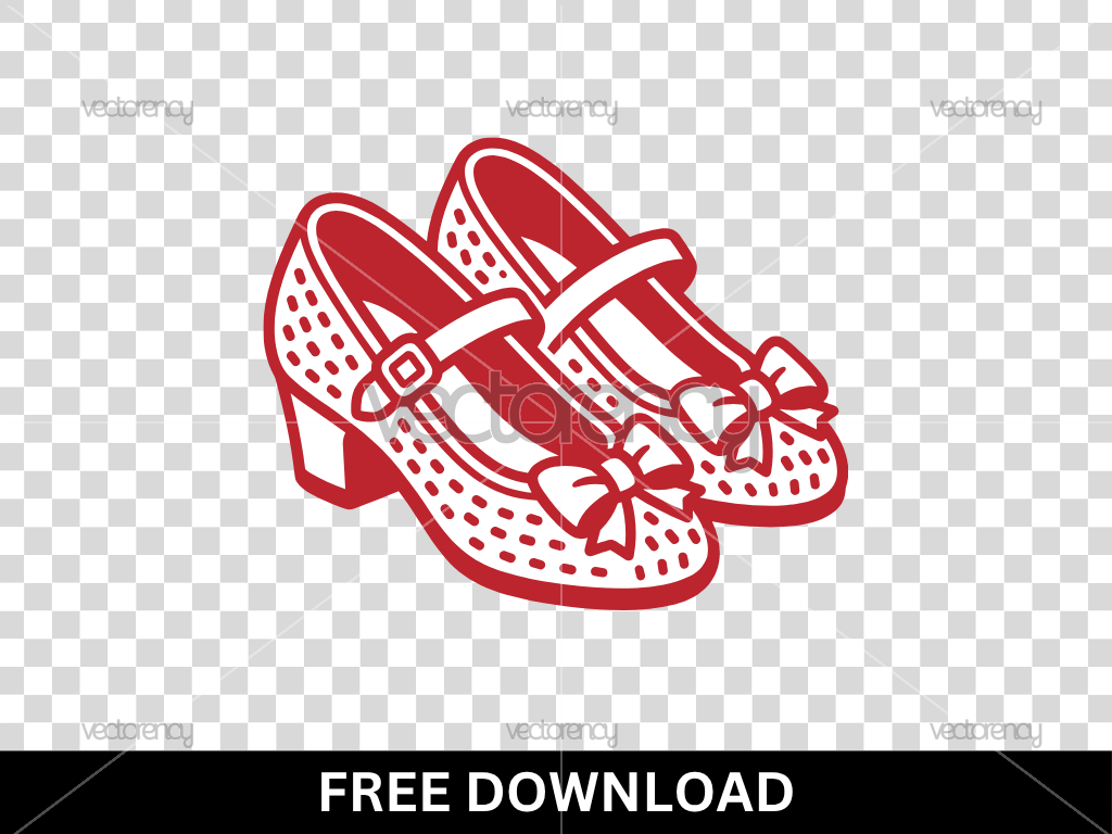 Ruby Slippers SVG Free