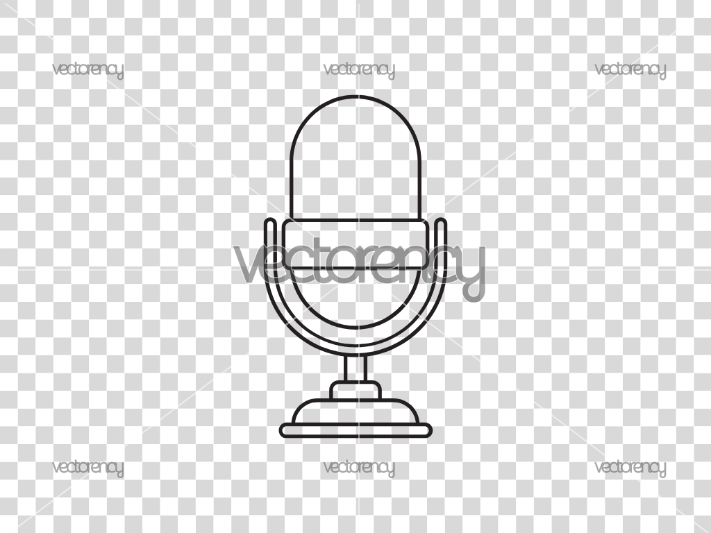 Microphone Outline SVG