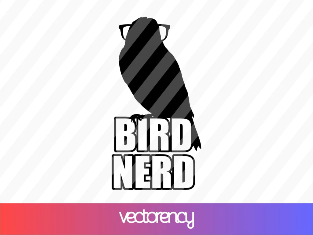 Bird Nerd SVG