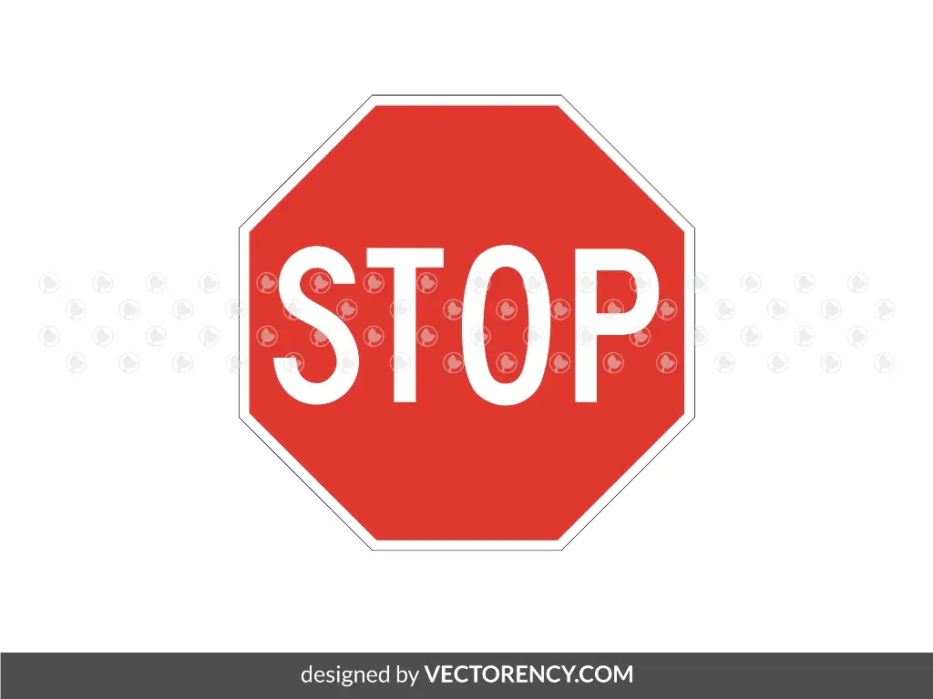 Stop Sign Download Vector PNG