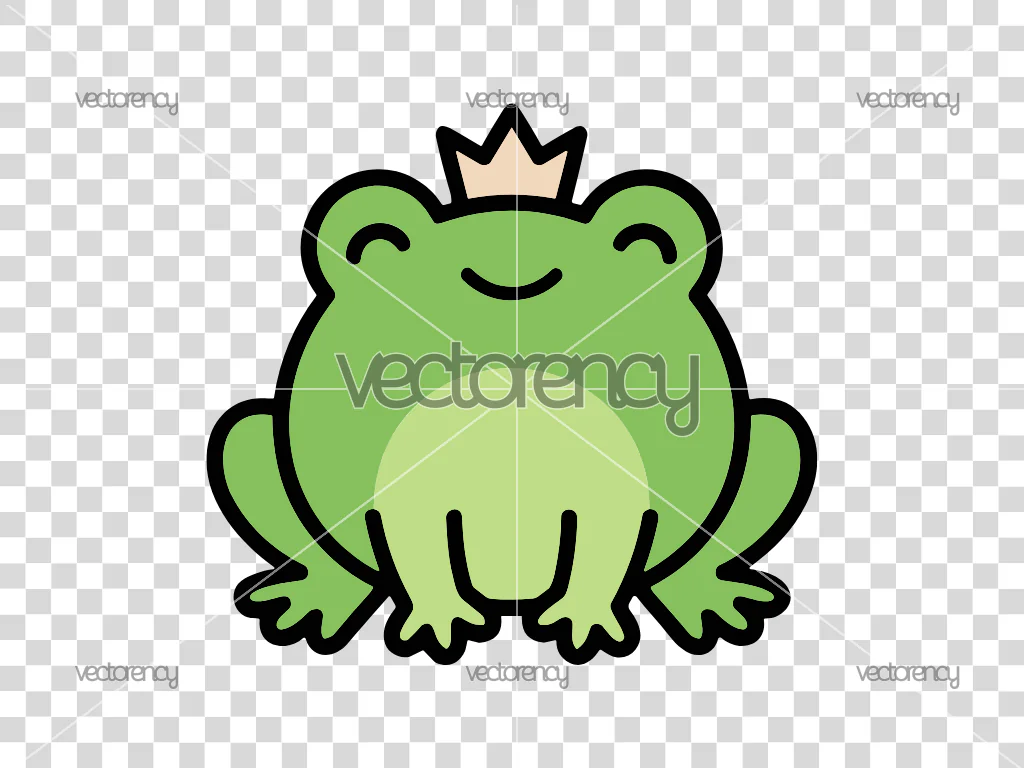 Kawaii Frog SVG PNG