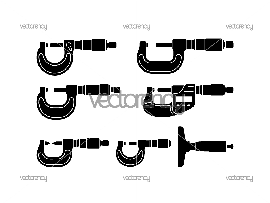 Micrometer SVG Vector Premium