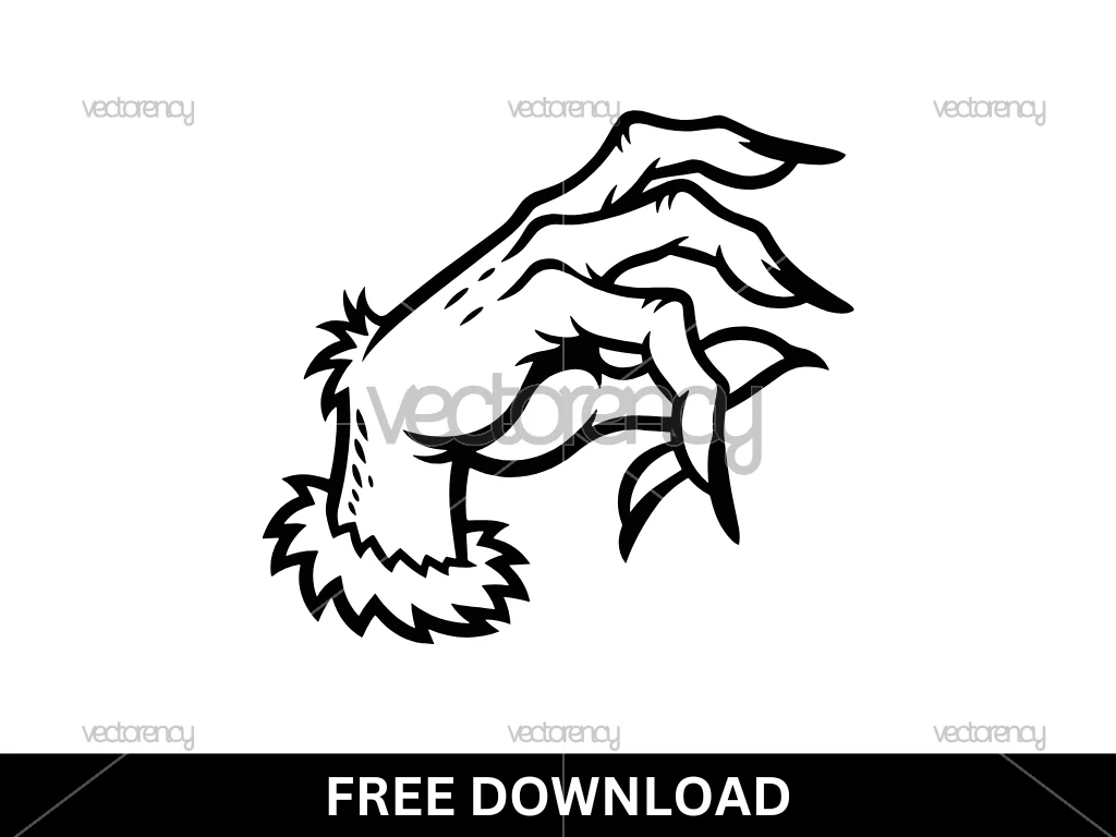Grinch Hand Vector Free Download