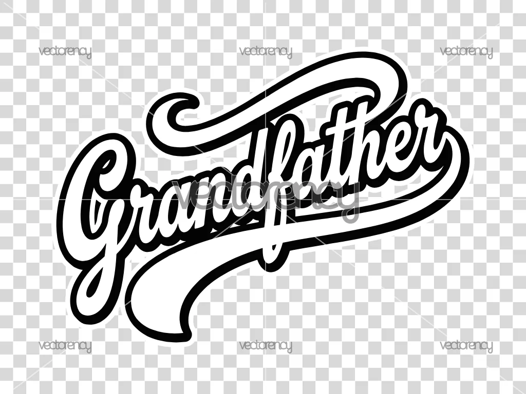 Grandfather SVG PNG Image Clipart Text Name