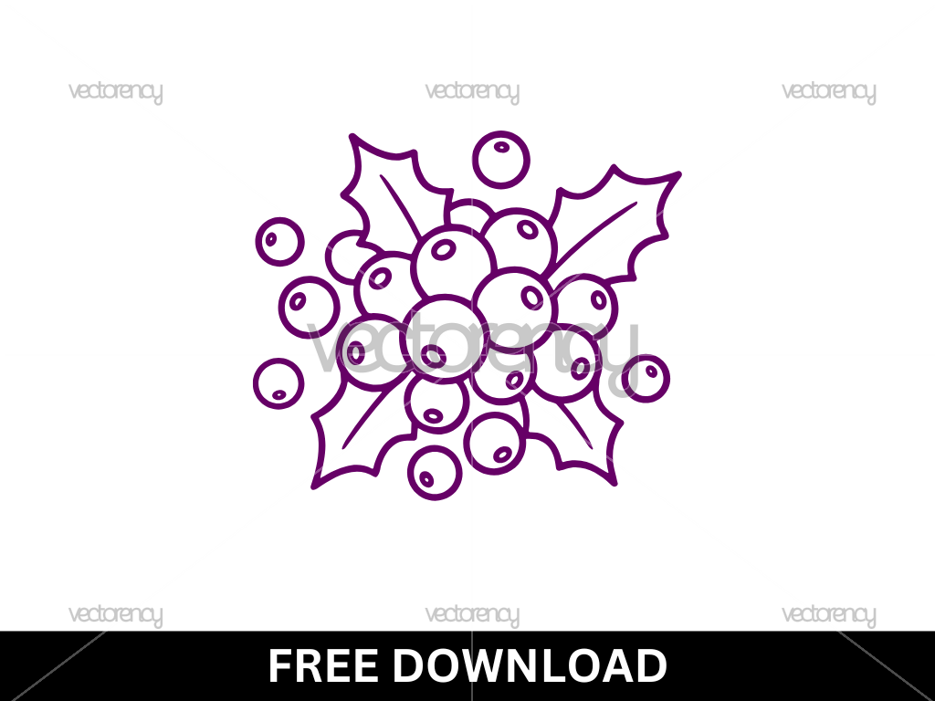 Berry Cluster SVG Clipart Free