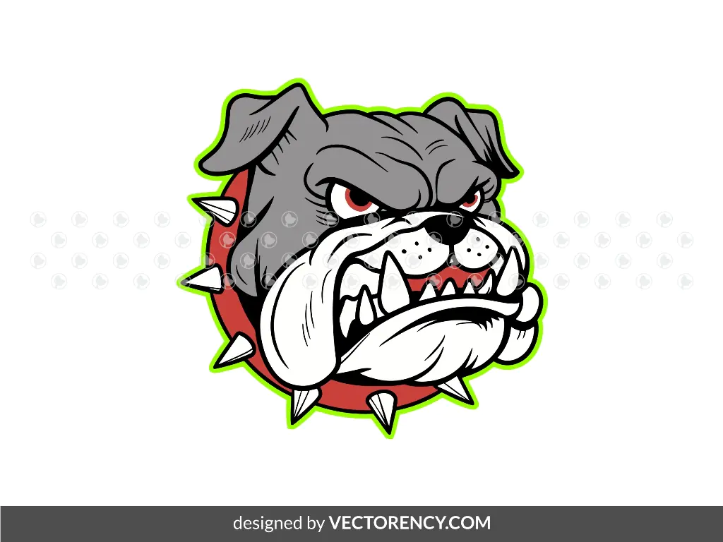 Bulldog Head Vector SVG Layered Download