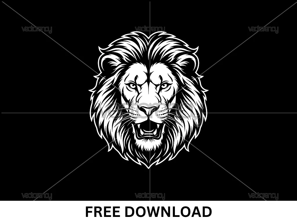 Free Vector Lion Head PNG