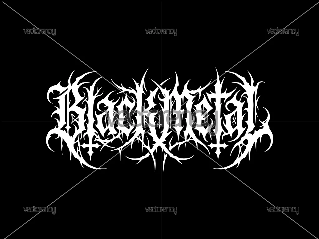 Black Metal Vector Text File