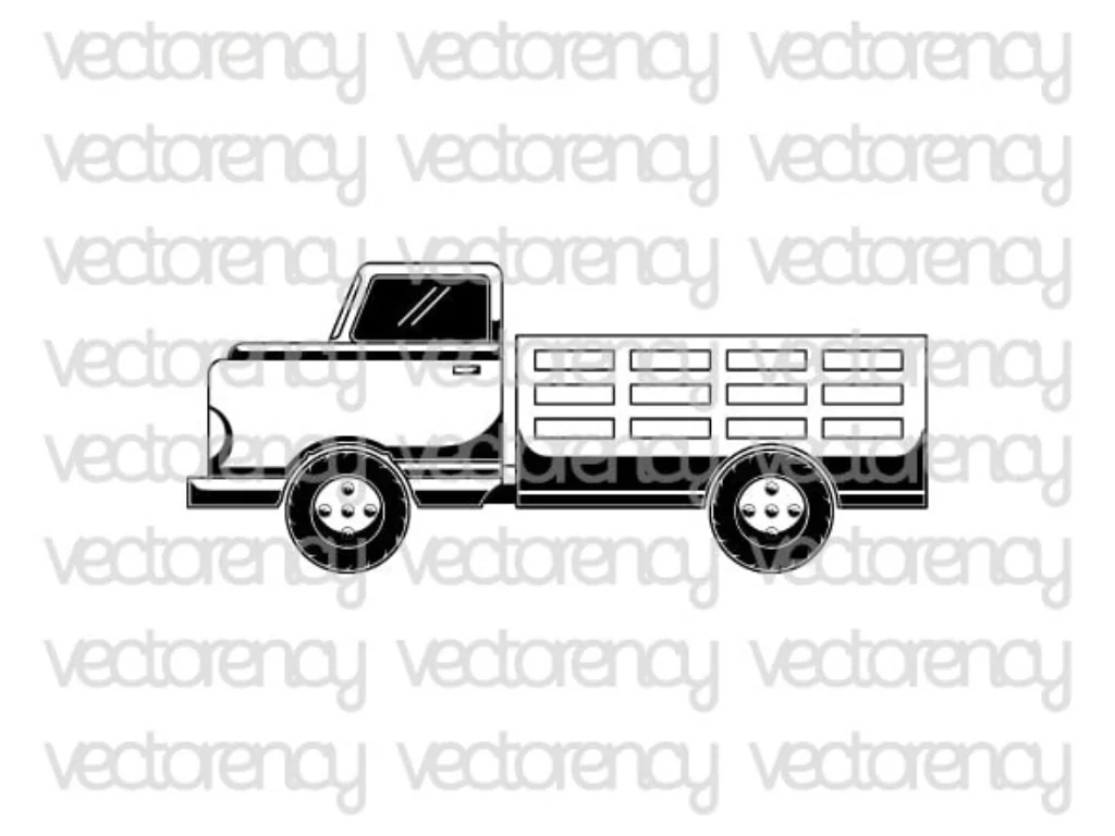 Old Farm Trucks SVG Truck Clipart