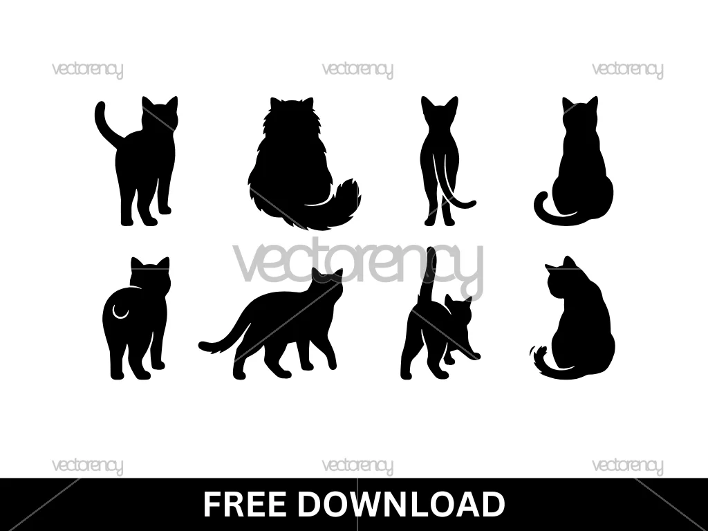 Free Cat Butt SVG Cut File