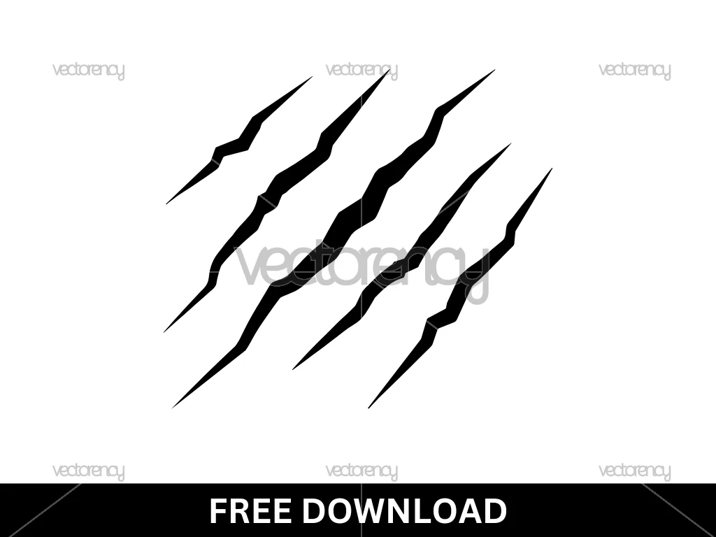 Claw Marks SVG Free