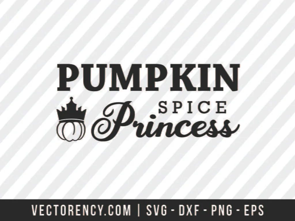 Halloween SVG Pumpkin Spice Princess