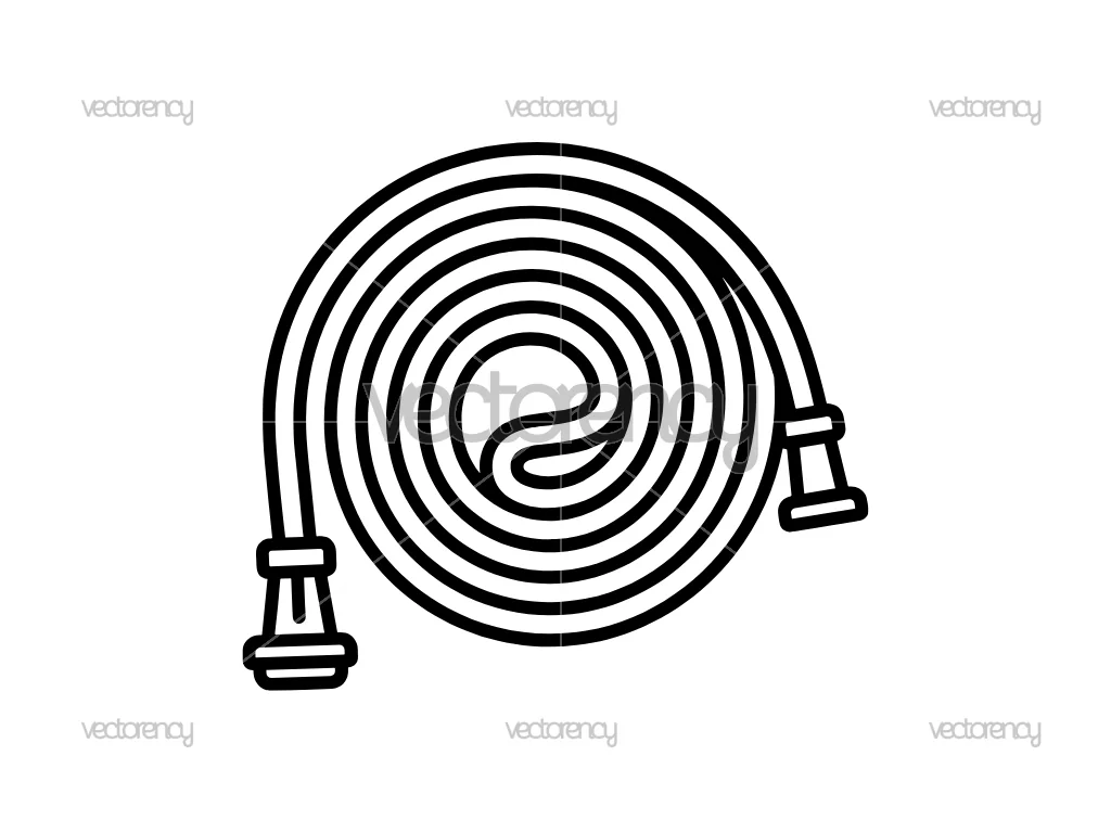Fire Hose SVG Cut File