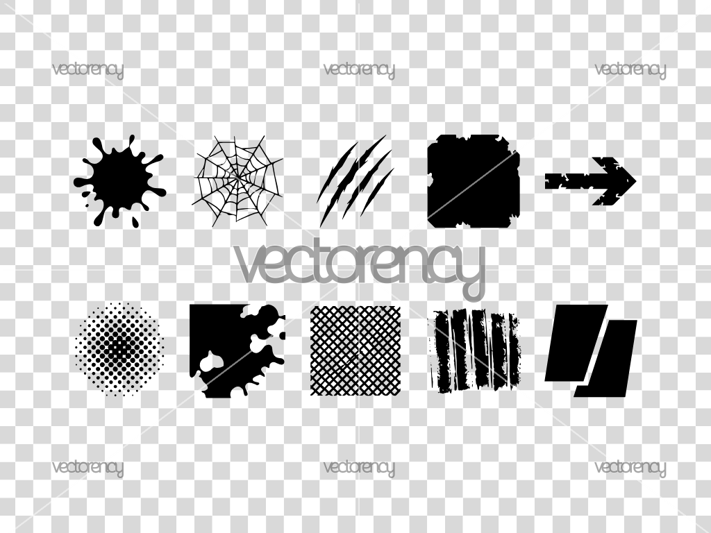 Distressed Grunge, Screen Print Texture Vector SVG