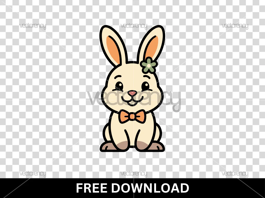 Character Rabbit Transparent PNG and SVG Vector File Free