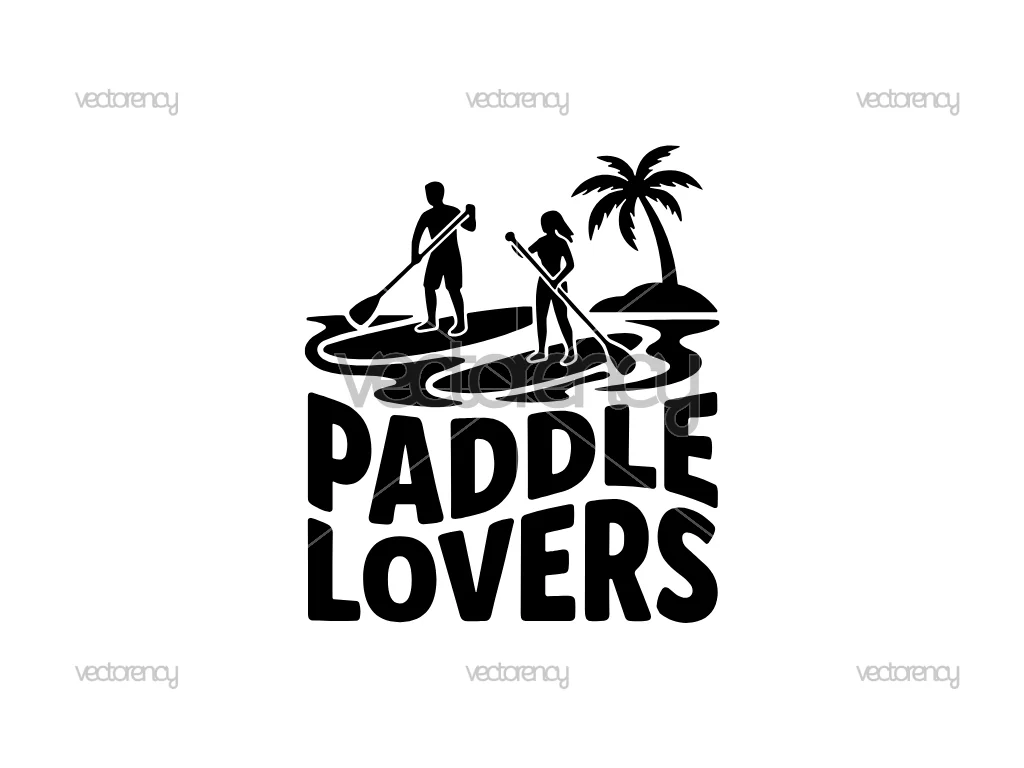 Paddle Lovers SVG PNG Cutting File Download