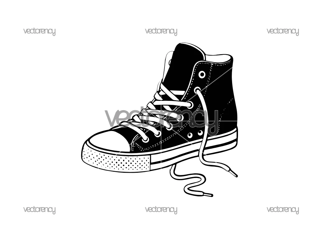 Shoes Chuck Taylor SVG Vector