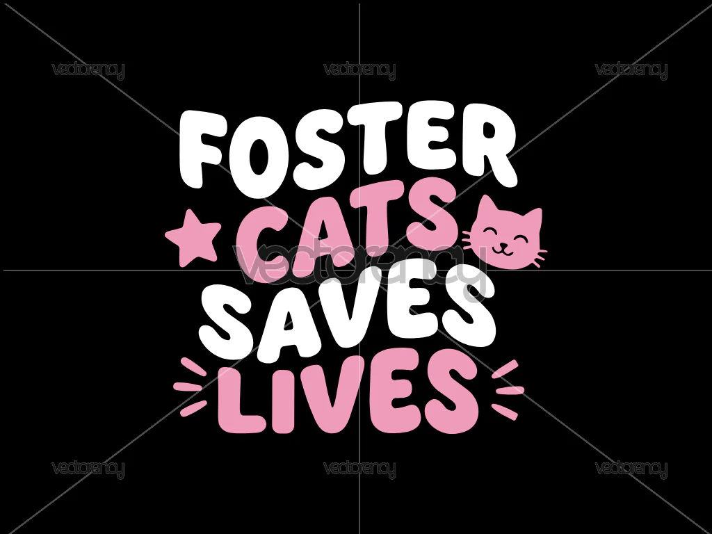 Foster Cats Saves Lives SVG